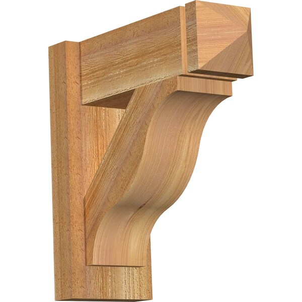 Ekena Millwork Funston Rough Sawn Arts and Crafts Outlooker, Western Red Cedar, 6"W x 16"D x 16"H OUT06X16X16FST03RWR - main